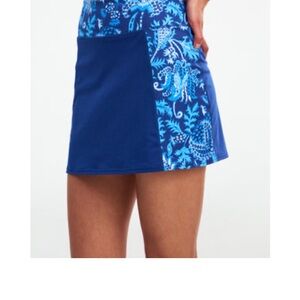 Roller Rabbit Blue Floral Mini Skirt